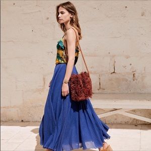 Sezane Marcia Skirt. Blue NFS.